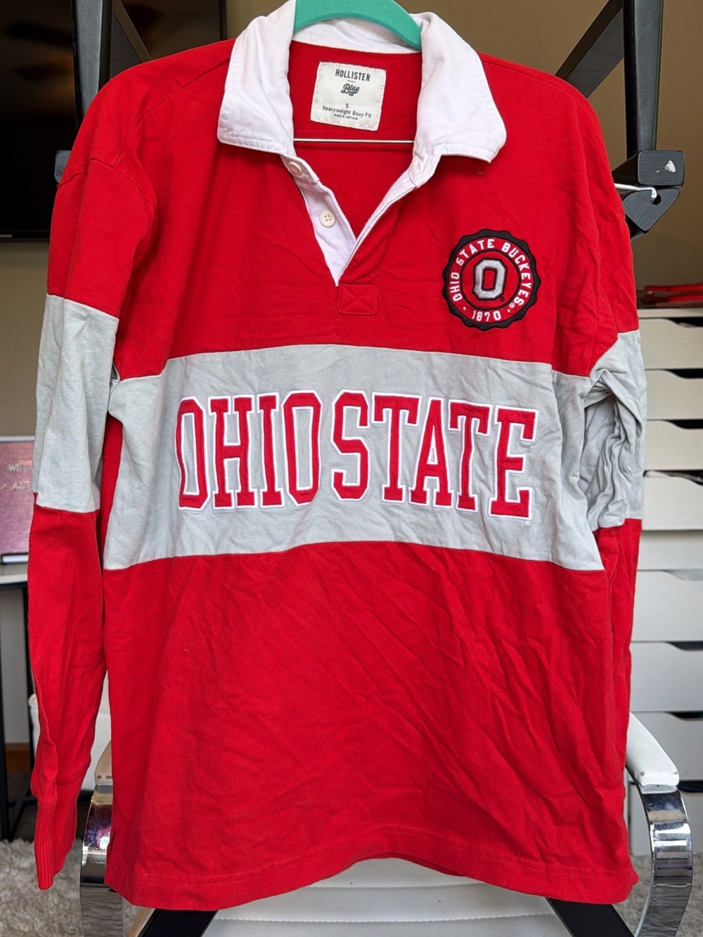 Hollister Ohio state boxy tee